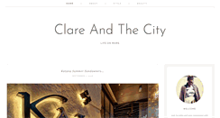 Desktop Screenshot of clareandthecity.com